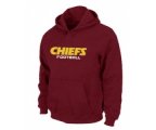 Kansas City Chiefs Authentic font Pullover Hoodie Red