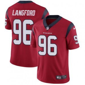 Houston Texans #96 Kendall Langford Red Alternate Vapor Untouchable Limited Player NFL Jersey