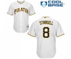 Pittsburgh Pirates #8 Willie Stargell Replica White Home Cool Base Baseball Jersey
