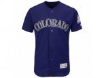 Colorado Rockies Majestic Blank Purple Flexbase Authentic Collection Team Jersey