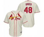 St. Louis Cardinals #48 Harrison Bader Replica Cream Alternate Cool Base Baseball Jersey
