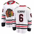 Chicago Blackhawks #6 Michal Kempny Fanatics Branded White Away Breakaway NHL Jersey