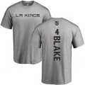 Los Angeles Kings #4 Rob Blake Ash Backer T-Shirt