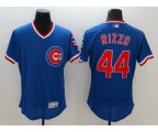 Men Chicago Cubs #44 Anthony Rizzo Majestic blue Flexbase Authentic Cooperstown Player Jersey