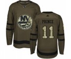 New York Islanders #11 Shane Prince Authentic Green Salute to Service NHL Jersey