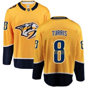 Nashville Predators #8 Kyle Turris Fanatics Branded Gold Home Breakaway NHL Jersey