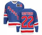 CCM New York Rangers #22 Mike Gartner Authentic Royal Blue 75TH Throwback NHL Jersey