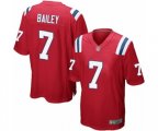New England Patriots #7 Jake Bailey Game Red Alternate Football Jersey