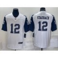 Dallas Cowboys #12 Roger Staubach White 2016 Color Rush Stitched NFL Nike Limited Jersey
