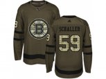 Adidas Boston Bruins #59 Tim Schaller Green Salute to Service Stitched NHL Jersey