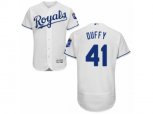 Kansas City Royals #41 Danny Duffy White Flexbase Authentic Collection MLB Jersey