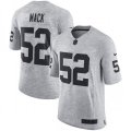 Oakland Raiders #52 Khalil Mack Limited Gray Gridiron II NFL Jersey