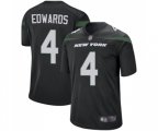 New York Jets #4 Lac Edwards Game Black Alternate Football Jersey