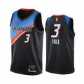 Nike Thunder #3 George Hill Black NBA Swingman 2020-21 City Edition Jersey