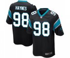 Carolina Panthers #98 Marquis Haynes Game Black Team Color Football Jersey