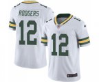 Green Bay Packers #12 Aaron Rodgers White Vapor Untouchable Limited Player Football Jersey