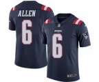 New England Patriots #6 Ryan Allen Limited Navy Blue Rush Vapor Untouchable Football Jersey