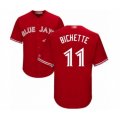 Toronto Blue Jays #11 Bo Bichette Authentic Scarlet Alternate Baseball Player Jersey