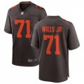 Cleveland Browns #71 Jedrick Wills Jr. Nike Brown Alternate Player Vapor Limited Jersey