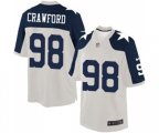 Dallas Cowboys #98 Tyrone Crawford Limited White Throwback Alternate Football Jersey