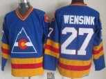 Colorado Avalanche #27 John Wensink Blue CCM Throwback Stitched Hockey Jersey