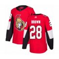 Ottawa Senators #28 Connor Brown Authentic Red Home Hockey Jersey