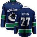 Vancouver Canucks #27 Ben Hutton Fanatics Branded Blue Home Breakaway NHL Jersey