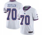 New York Giants #70 Kevin Zeitler Limited White Rush Vapor Untouchable Football Jersey