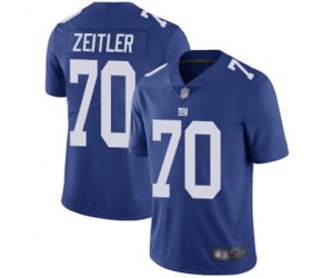 New York Giants #70 Kevin Zeitler Royal Blue Team Color Vapor Untouchable Limited Player Football Jersey