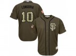 San Francisco Giants #10 Evan Longoria Green Salute to Service Stitched Baseball Jersey