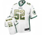 Green Bay Packers #52 Clay Matthews Elite White Drift Fashion Football Jersey