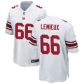 New York Giants #66 Shane Lemieux Nike White Vapor Untouchable Limited Jersey