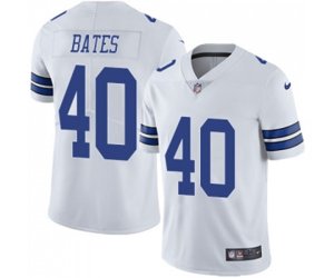Dallas Cowboys #40 Bill Bates White Vapor Untouchable Limited Player Football Jersey