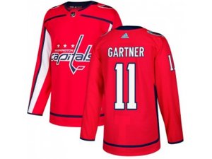 Washington Capitals #11 Mike Gartner Red Home Authentic Stitched NHL Jersey