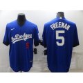 Los Angeles Dodgers #5 Freddie Freeman Blue City Player Jersey