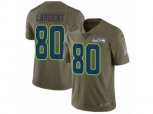 Seattle Seahawks #80 Steve Largent Limited Olive 2017 Salute to Service NFL Jersey