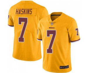 Washington Redskins #7 Dwayne Haskins Elite Gold Rush Vapor Untouchable Football Jersey