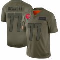 New England Patriots #77 Michael Bennett Limited Camo 2019 Salute to Service Football Jersey