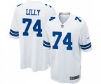 Dallas Cowboys #74 Bob Lilly Game White Football Jersey