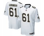 New Orleans Saints #61 Josh LeRibeus Game White Football Jersey