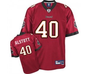 Tampa Bay Buccaneers #40 Mike Alstott Red Team Color Premier EQT Throwback Football Jersey