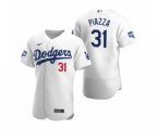 Los Angeles Dodgers Mike Piazza White 2020 World Series Champions Authentic Jersey