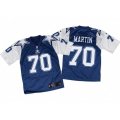 Dallas Cowboys #70 Zack Martin Elite Navy White Throwback NFL Jersey