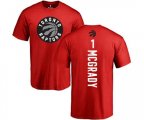Toronto Raptors #1 Tracy Mcgrady Red Backer T-Shirt