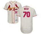 St. Louis Cardinals #70 Chris Beck Cream Alternate Flex Base Authentic Collection Baseball Jersey