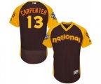 St. Louis Cardinals #13 Matt Carpenter Brown 2016 All-Star National League BP Authentic Collection Flex Base Baseball Jersey