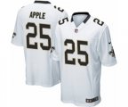 New Orleans Saints #25 Eli Apple Game White NFL Jersey