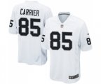 Oakland Raiders #85 Derek Carrier Game White Football Jersey