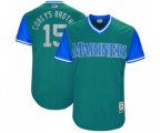 Seattle Mariners #15 Kyle Seager Corey's Brother Authentic Aqua 2017 Players Weekend Baseball Jersey