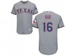 Texas Rangers #16 Ryan Rua Grey Flexbase Authentic Collection Stitched MLB Jersey